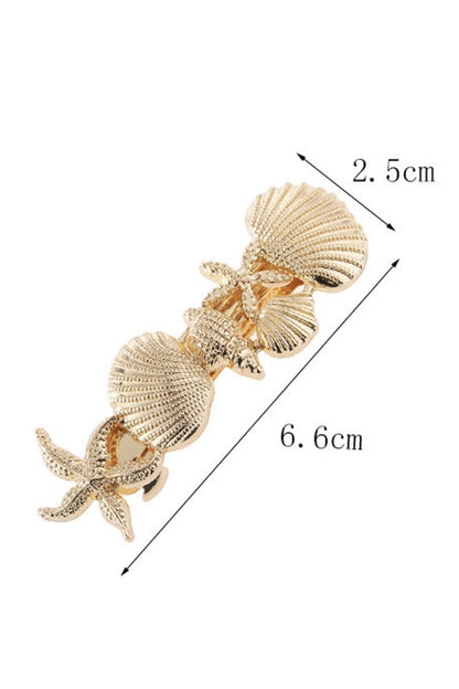 Shell Starfish Alloy Hair Clip