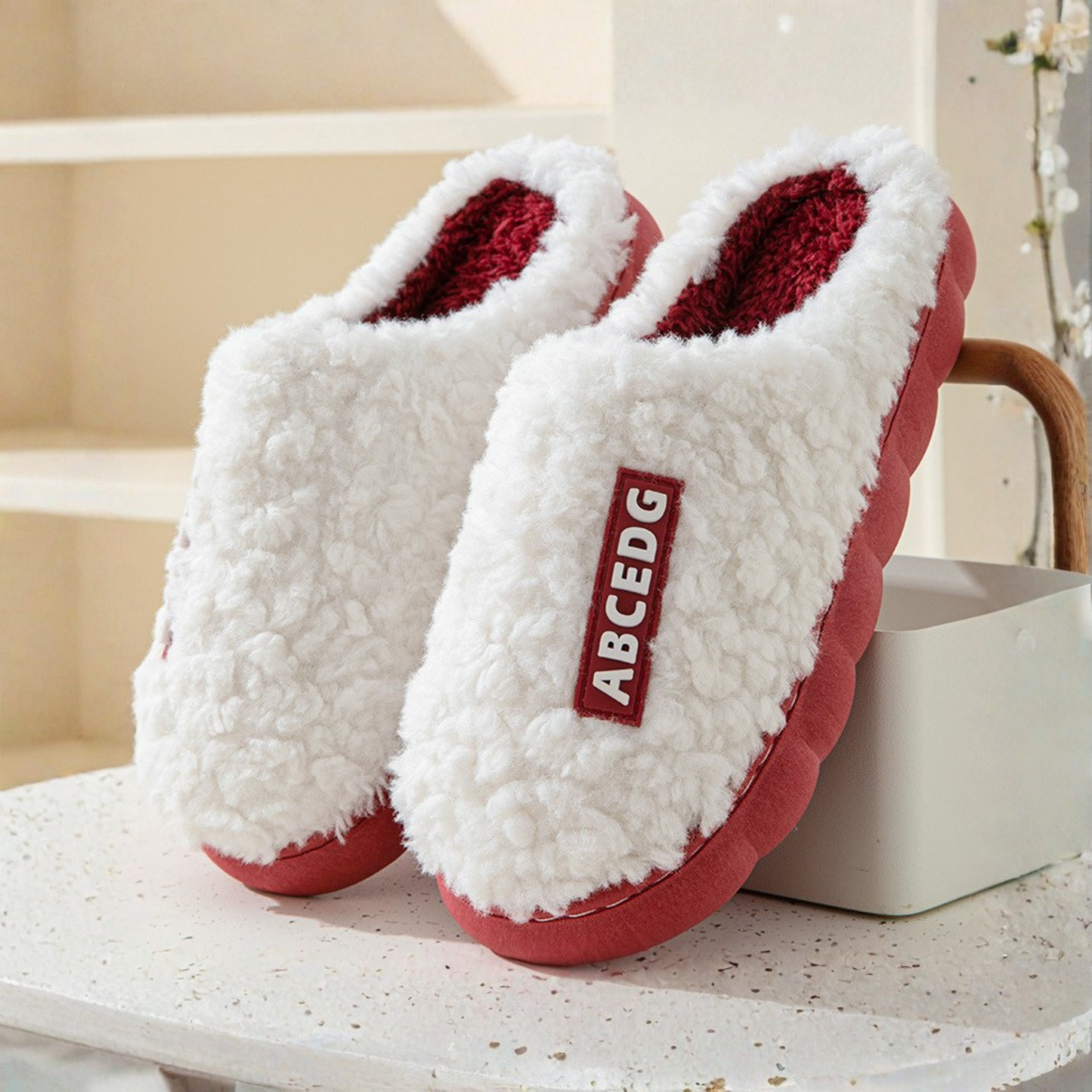 AmyVictoria™ - Comfy Fluffy Indoor Plush Non-Slip Slippers