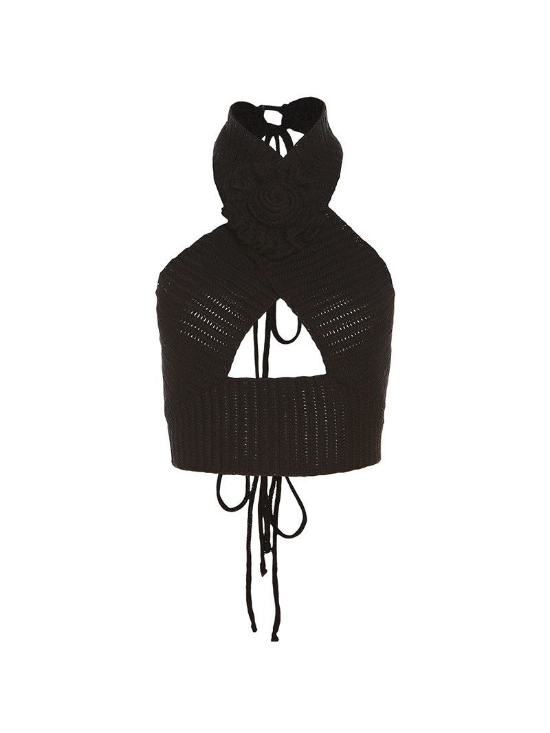 Cutout Crop Top & Sheath Slit Skirt Coord Set