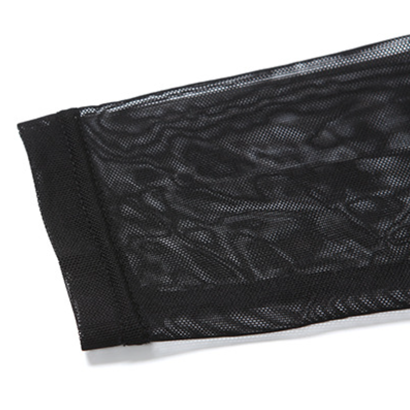 Mesh long sleeve ruched solid maxi dress