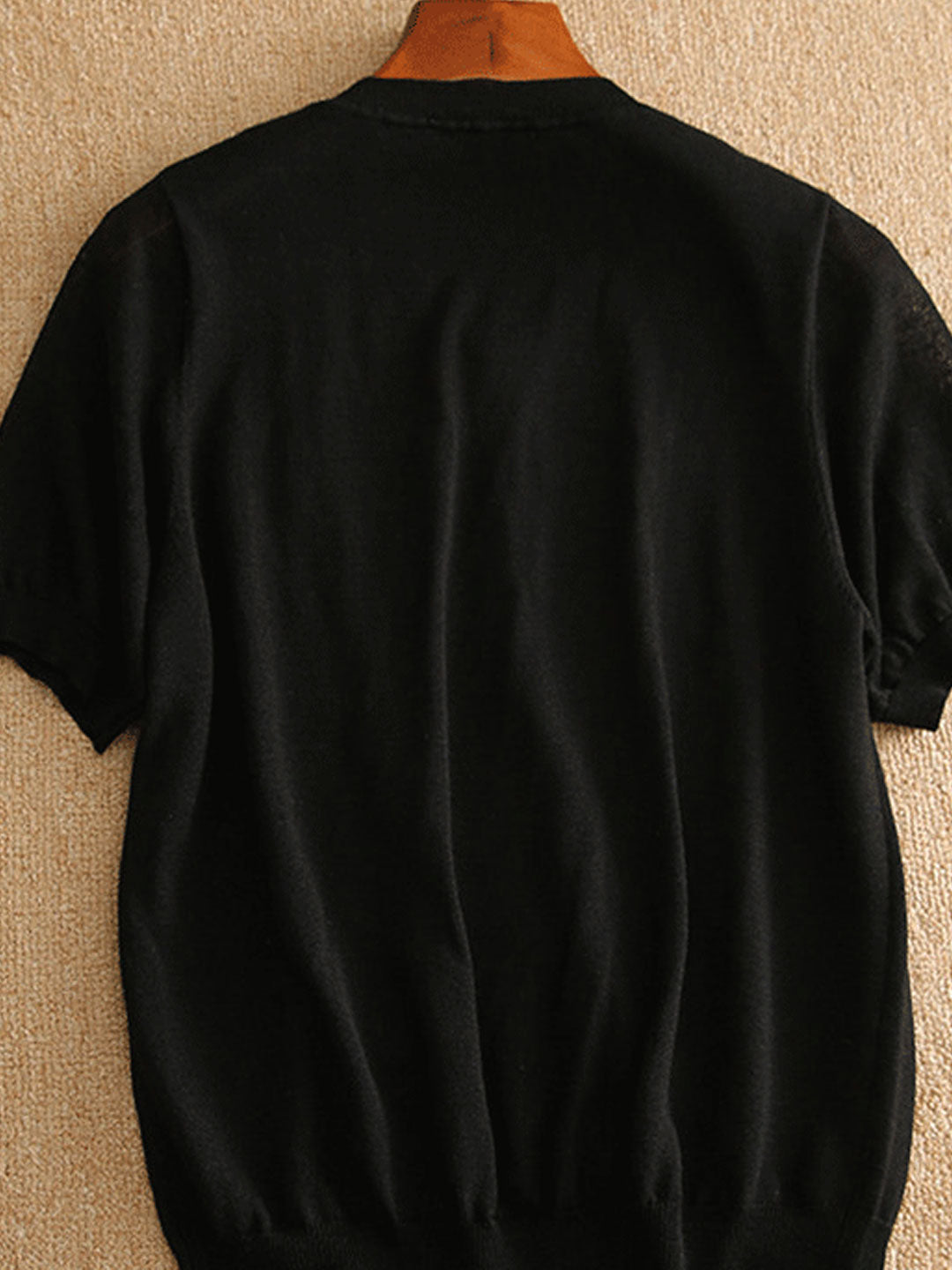 Alexis Classic Crew Neck Lace Panelled Knitted Top