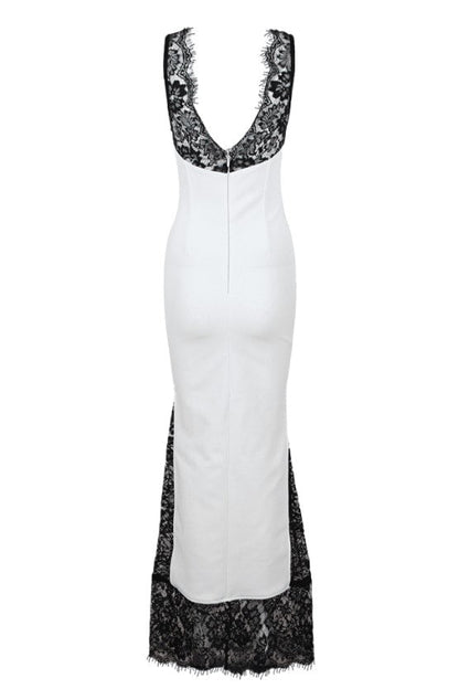 Alexandria Lace Maxi Bandage Dress - White
