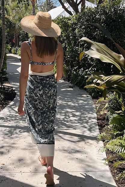 Blue Dragonfly Ruffle One-Piece Swimsuit