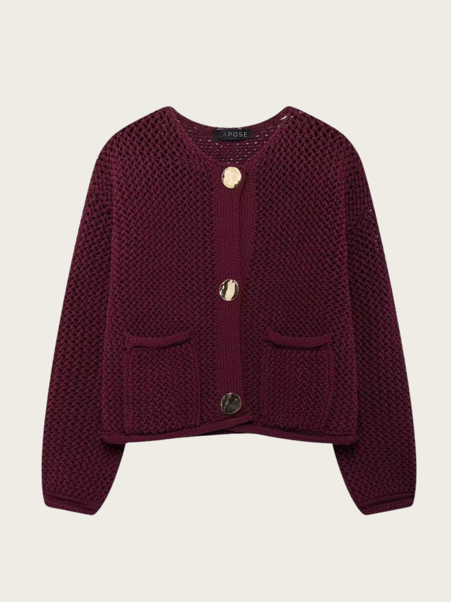 Klaira Button-Front Knit Cardigan
