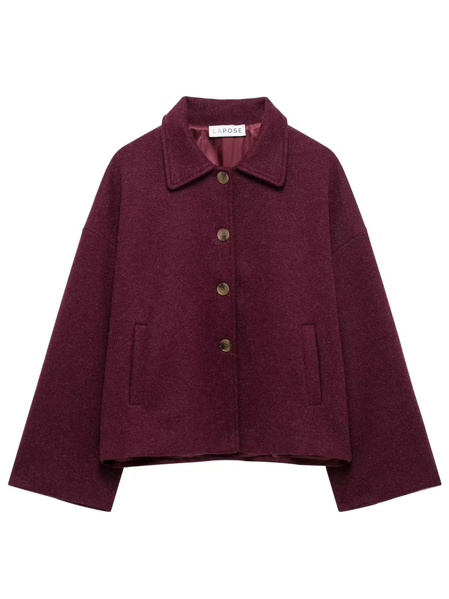 Arina Lapel Button-Up Jacket
