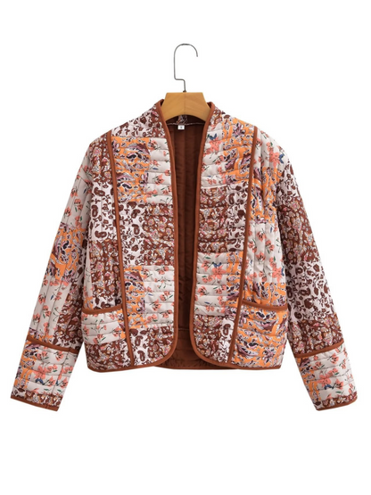 Analiese Printed V-Neck Jacket