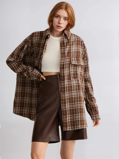 Always Casual Versatile Plaid Polo Shirt