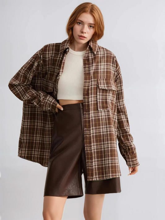 Always Casual Versatile Plaid Polo Shirt