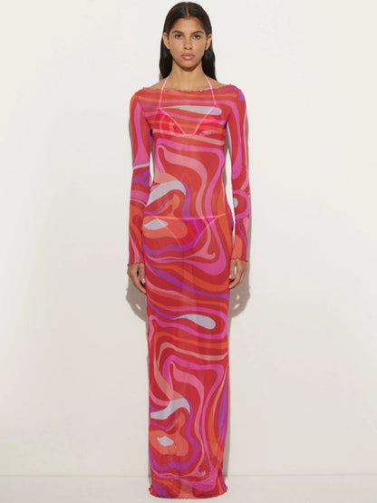 Marm Chiffon Maxi Dress