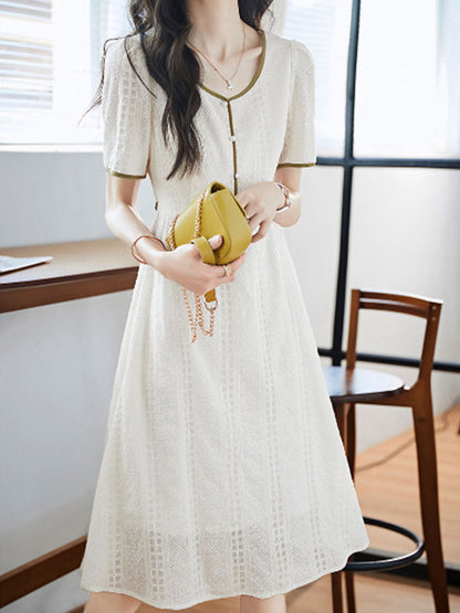 Olivia Retro Tie Slimming Dress