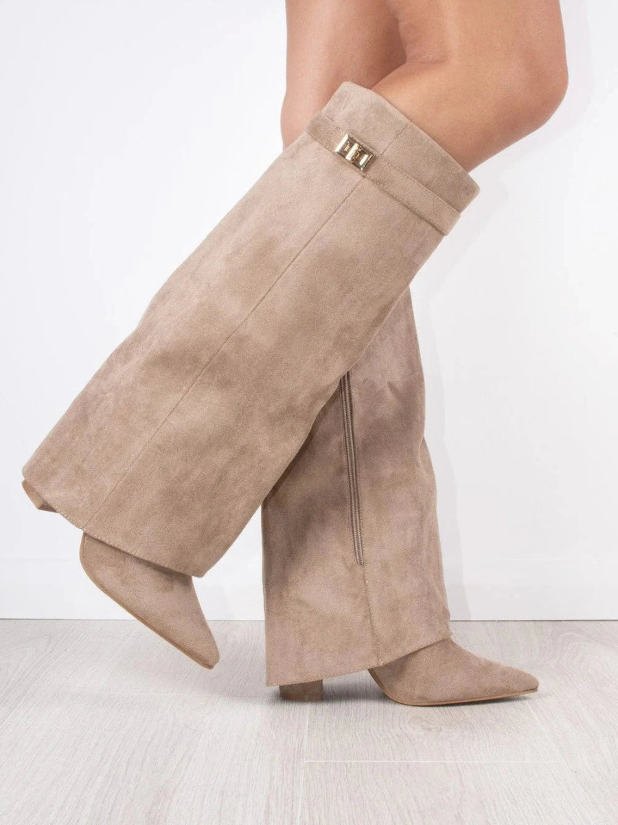 The Emily — Thigh-High Boots with Buckle Detail