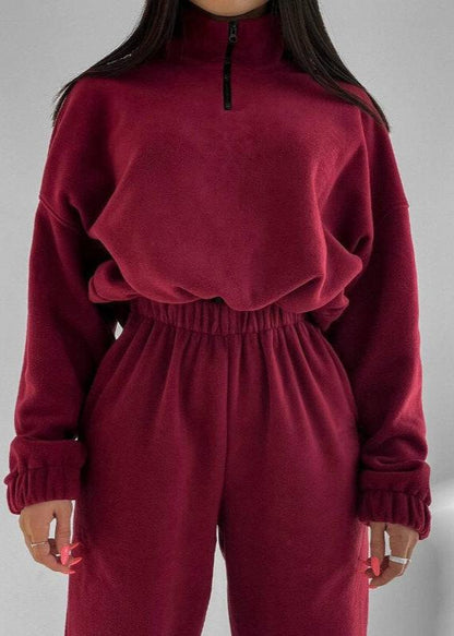 Luxe Fleece Zip-Up Lounge Set