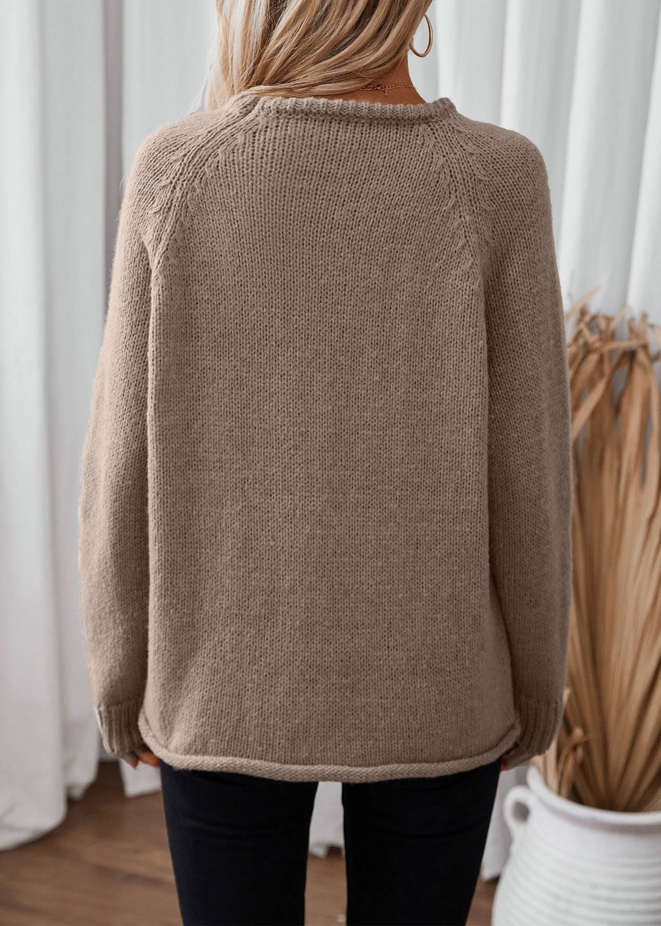 Cozy Curling Pullover Sweater