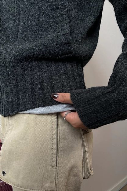 Thick Turtleneck Knit Sweater