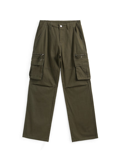 Washed Vintage Baggy Cargo Jeans