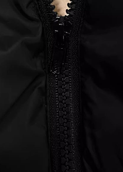 Quilted Hooded Longline Puffer Vest