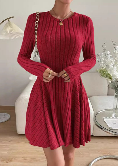 Cozy Knit A-Line Dress
