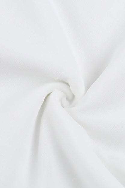 Cowl Neck Strapless Waist-Cinched Party Dress