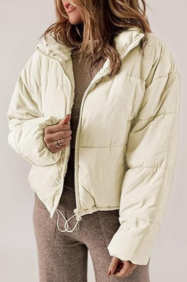Classic Plain Quilted Puffer Jacket