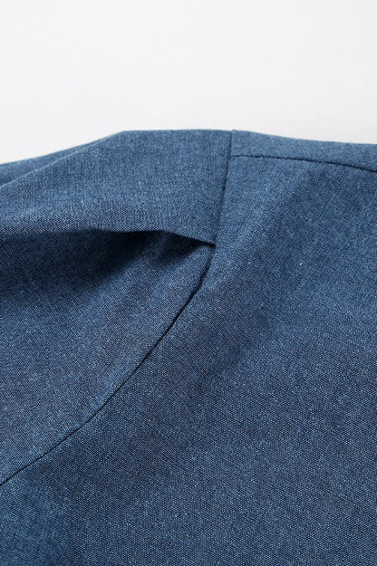 Vintage Cutout Denim Dress