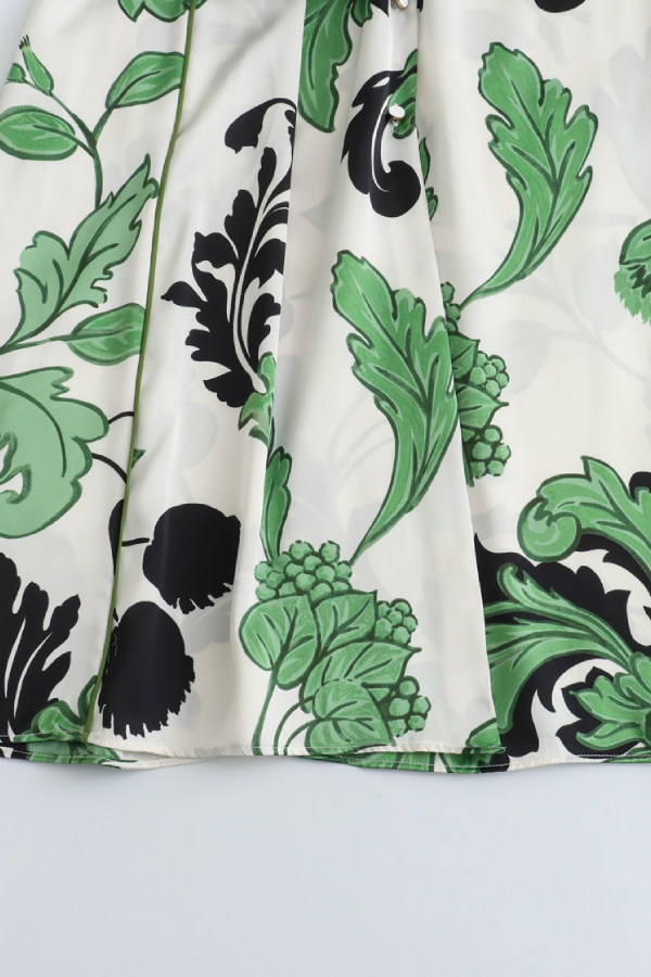 Long Sleeve Belted Waist Shirt-Style Long Dress