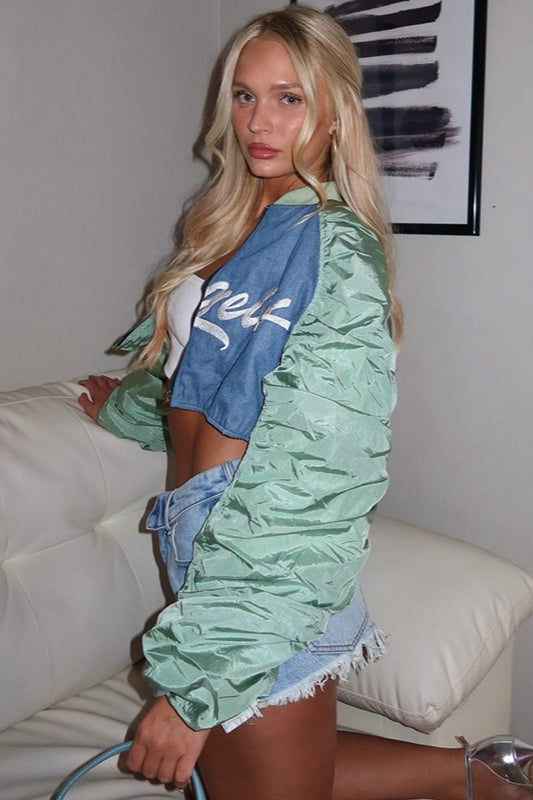 Street Style Letter Print Jacket