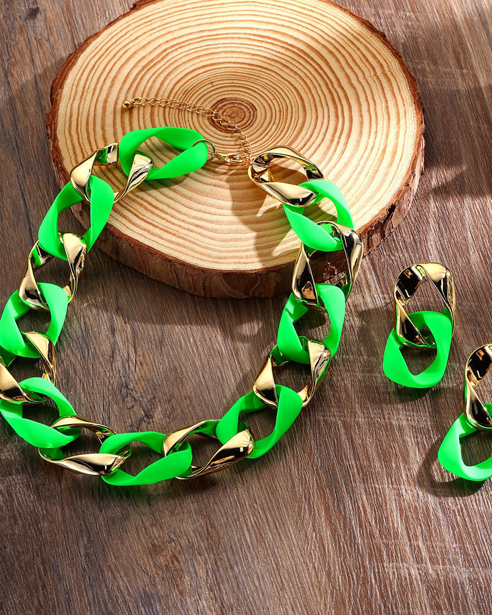 Fashion Fluorescent Jewelry Set