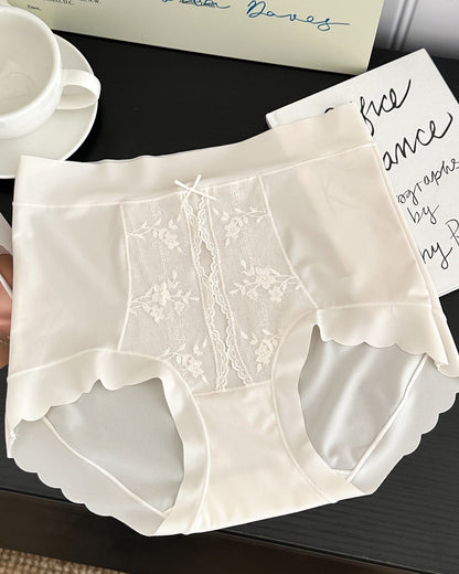 French High Waist Light Tummy Shaping Ice Silk Panties