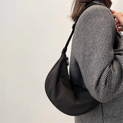 Solid Color Nylon Travel Crossbody Waist Bag