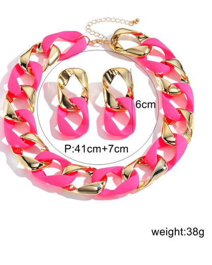 Fashion Fluorescent Jewelry Set