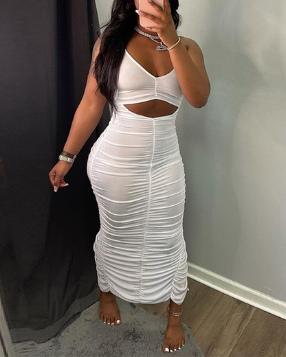 Sling Pleated Dress