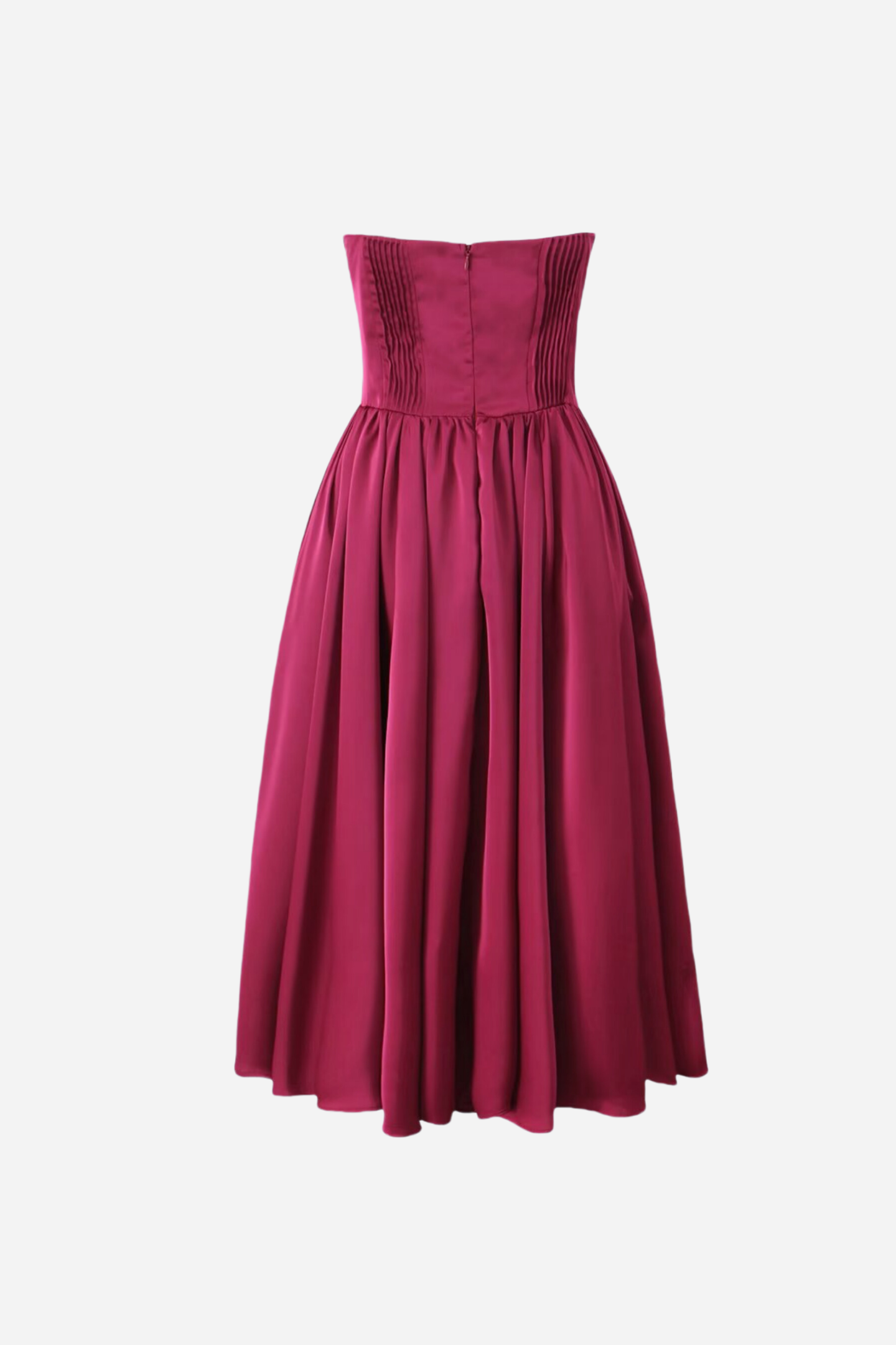 Roxanne Strapless Sweetheart Midi Dress