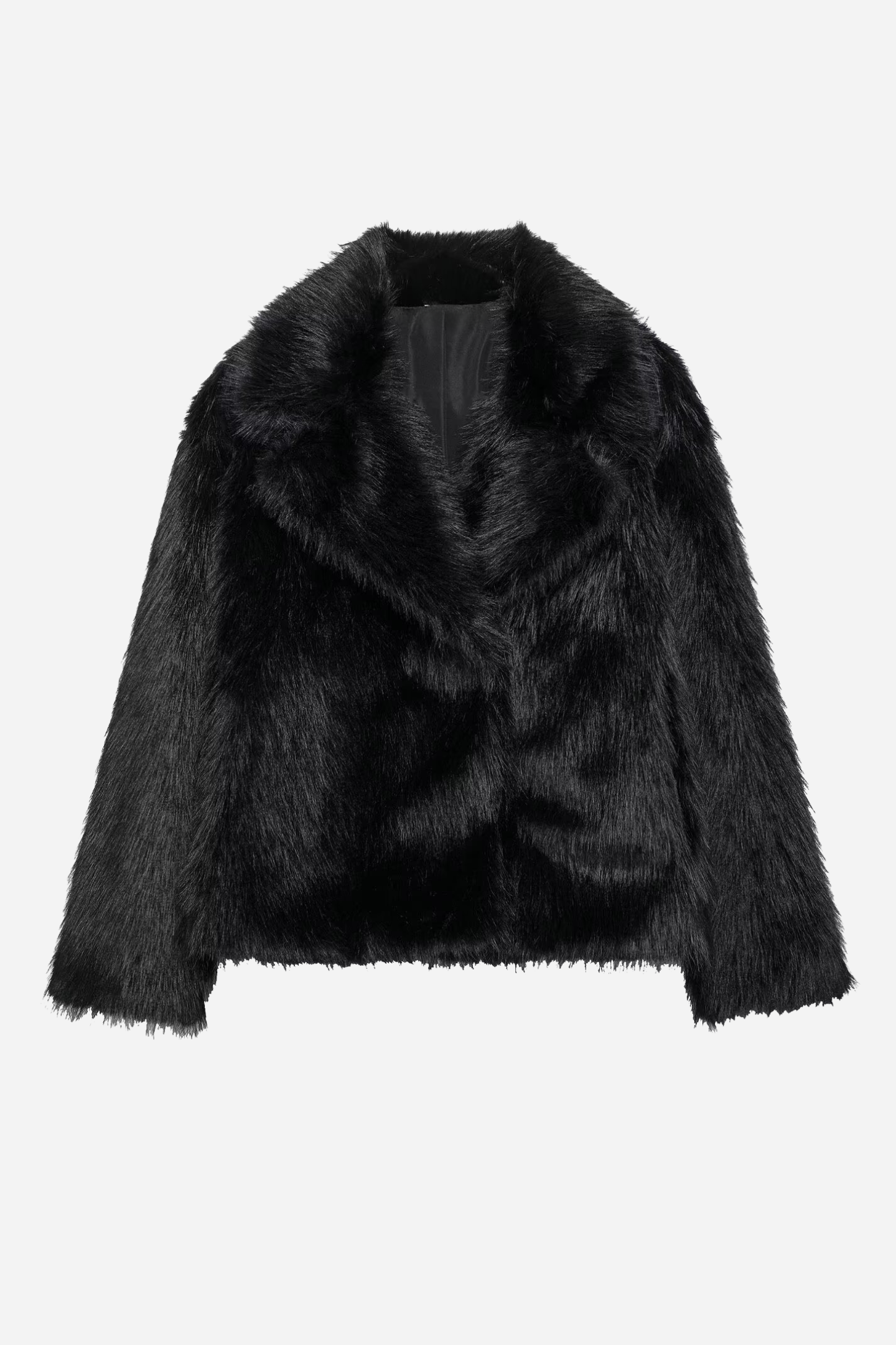 Candice Lapel Faux Fur Jacket