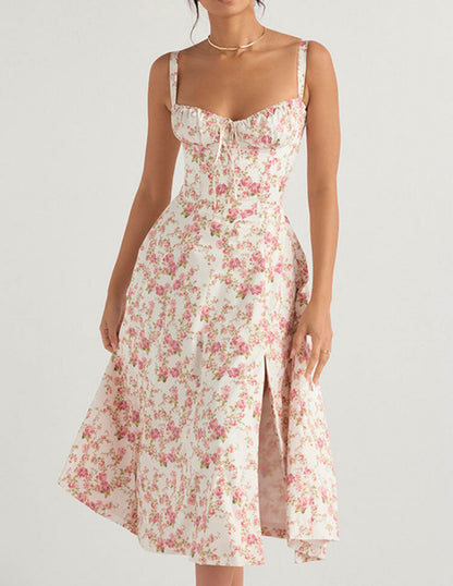 Selina | Waist Shaper Flower Sundress