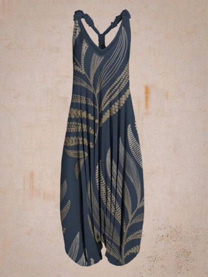 Printed Camisoles Loose-fit Jumpsuits