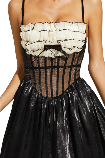 Wilbur Black Lace Slip Dress
