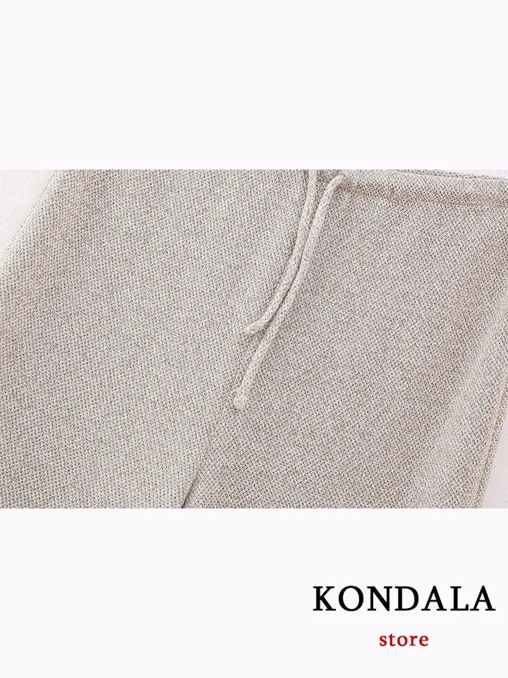 Knitted Vest Waist Coat & Pants Coord Set