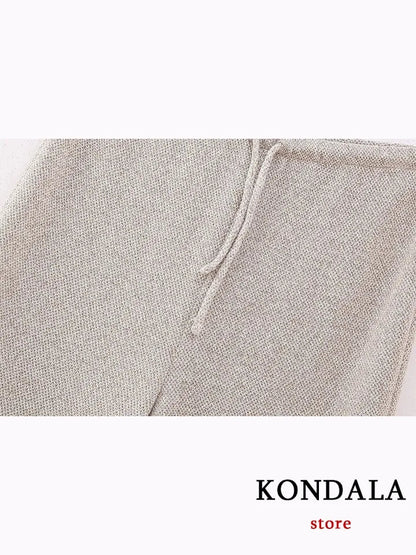 Knitted Vest Waist Coat & Pants Coord Set