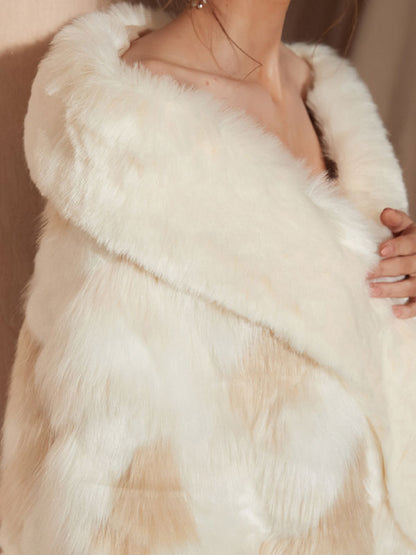 Wedding Wraps White Faux Fur Bridal Winter Warm Cover Ups 2026