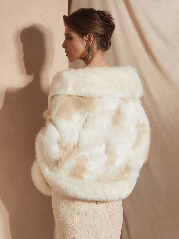 Wedding Wraps White Faux Fur Bridal Winter Warm Cover Ups 2026