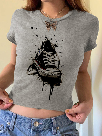 Graphic Print Short Sleeve Tee