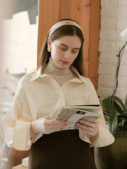 Teresa Classic Turtleneck Bottoming Knitwear-Yellow