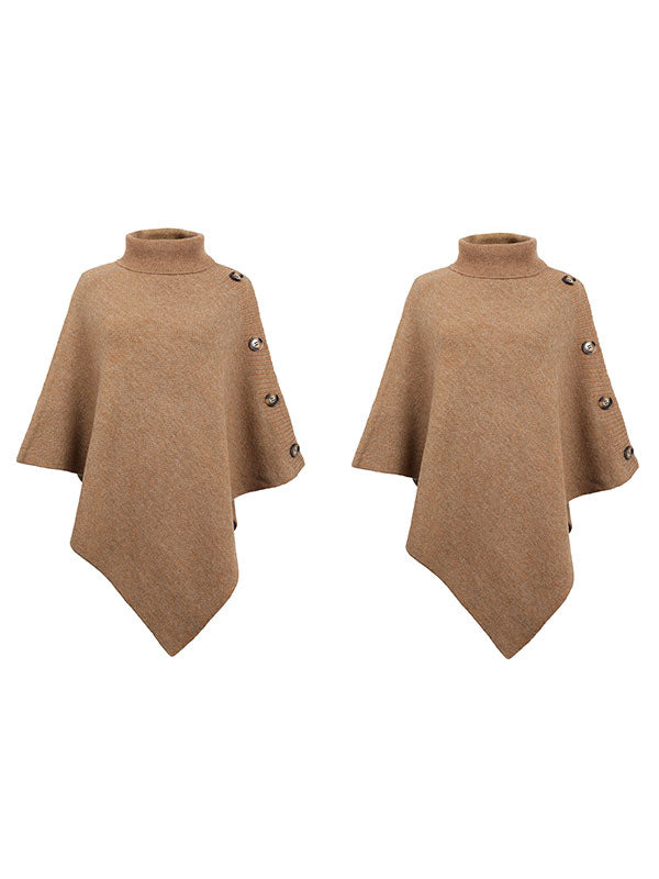 Poncho For Women High Collar Cape Spring Outerwear