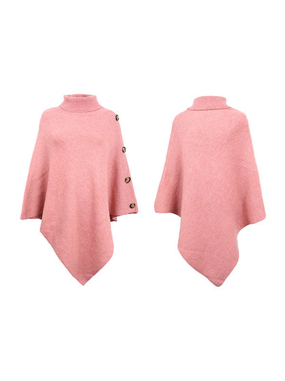 Poncho For Women High Collar Cape Spring Outerwear