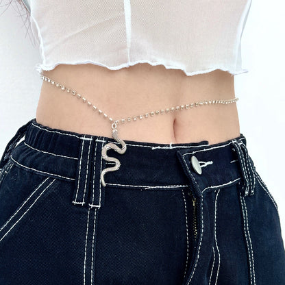 Snake pendant decor waist chain