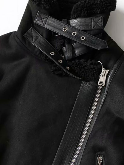 Suede Jacket Faux Shearling Winter Coat 2026 Outerwear For Women