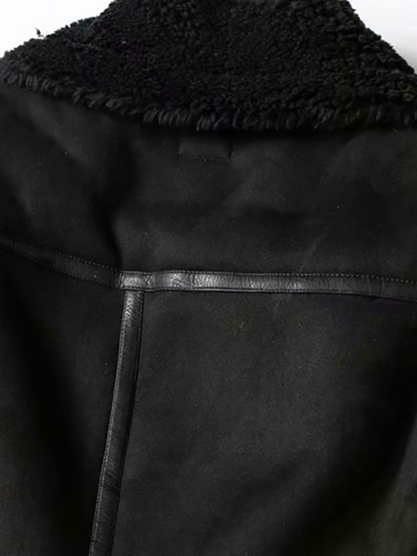 Suede Jacket Faux Shearling Winter Coat 2026 Outerwear For Women