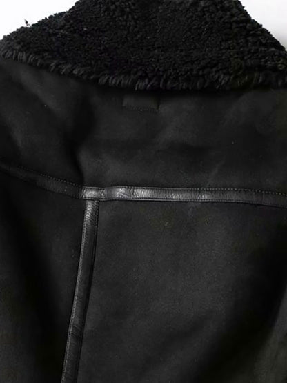 Suede Jacket Faux Shearling Winter Coat 2026 Outerwear For Women