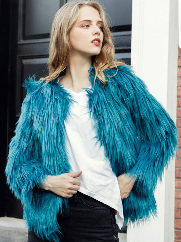 Faux Fur Coat Winter Short Eco-friendly Fur Coat For Women 2026