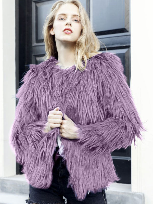 Faux Fur Coat Winter Short Eco-friendly Fur Coat For Women 2026